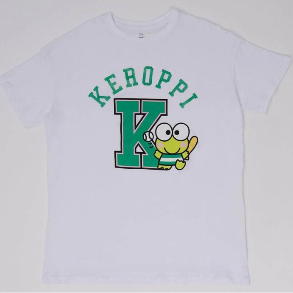 Light Green Keroppi Graphic Relaxed Tee